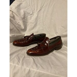 Young Quinlan Johnston and Murphy Tassel Brown Loafer Used - size 10